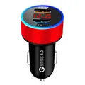 12 V/24 V double Ports QC 3.0 USB voiture rapide chargeur allume-cigare numérique LED voltmètre