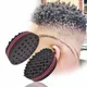 Brosse à Cheveux Africaine Double Face pour Homme Éponge Torsadée Outil de Coiffure Barbier