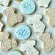 Baby Shower biscuits - baby shower cookies - baby shower favours - biscuit favours - oh baby - ready to pop - bearly wait