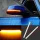 2 pezzi universale specchietto retrovisore per auto indicatore lampada streamer striscia che scorre indicatori di direzione moto che scorre luce a LED ambra