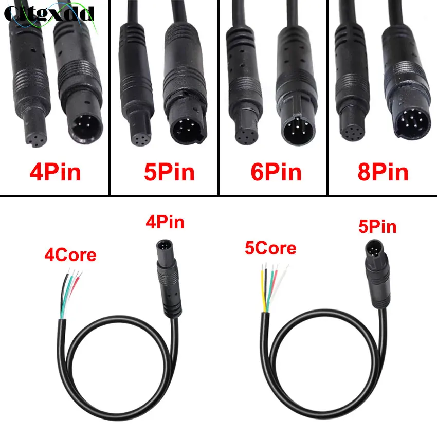 Cltgxdd 4Pin 5Pin 6Pin 8Pin Jack Männlich Weiblich Stecker Auto DVR Kamera Verlängerung DIY Kabel Power Draht