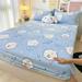 Sanrio Mymelody Kuromi Cinnamoroll Milk Fleeced Bed Head Single Sheet Cartoon Children s Bed Cover Nonslip Mattress Cover Female