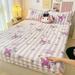 Sanrio Mymelody Kuromi Cinnamoroll Milk Fleeced Bed Head Single Sheet Cartoon Children s Bed Cover Nonslip Mattress Cover Female