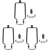 3 Sets Cattle Tripod Lamp Shade Frame Shelves Holder Stand Shades for Floor Lamps Parts