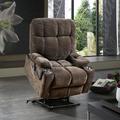 Dual OKIN Motor Power Lift Recliner Chair for Elderly Infinite Position Lay Flat 180Â° Recliner with Heat Massage