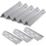 Flavorizer Bars for Weber Genesis ii 300 Series ii 310 ii 330 ii S310 66033 66796 66041 Gas Grill Stainless Steel Seasoning Stick Heat Deflector Barbecue Grill Parts Accessories (3+5)