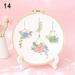 Fashion Multi-Color Flowers Plants Pattern Painting Home Decoration Handmade Embroidery Starter Kit Embroidery Cross Stitch DIY 14