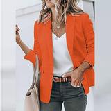 TUWABEII Shirts for Women Womens Thin Button Long Sleeve Tops Blouse Shirt Spring Models Solid Small Suit Top