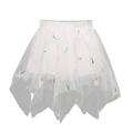 HBYJLZYG Gauze Skirt Girl Princess Skirt Embroider Short Skirt Summer Girls Half Body Skirt Versatile Fashionable Short Skirt