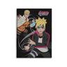 Plaid polaire Boruto - Naruto Next Generations - Noir