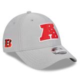 Men's New Era Gray Cincinnati Bengals 2024 Pro Bowl 9FORTY Adjustable Hat
