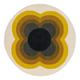 Orla Kiely Yellow Sunflower 150cm Round Rug, Round Wool Blend | W150cm | Orla Kiely