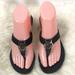 Gucci Shoes | Gucci Womens Black Double G Kitten Slip On Flip Flop Sandals Size 6b W/ Coa | Color: Black/Silver | Size: 6