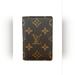 Louis Vuitton Bags | Louis Vuitton Monogram Porte 2 Vertical Card Pass Case Card Holder | Color: Brown/Tan | Size: Os