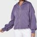 Adidas Tops | Adidas Sportswear Womens Size L Gathered Hoodie Jacket Purple | Color: Purple | Size: L