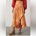 Anthropologie Skirts | Anthropologie Hutch Printed Maxi Wrap Skirt - Nwt | Color: Orange/Yellow | Size: Various