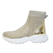 Michael Kors Shoes | Michael Kors Katrina Knit Crystal Embellished Bootie Boot Sneaker Lt Sand $275 | Color: Gold | Size: Various
