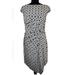 Ralph Lauren Dresses | Lauren By Ralph Lauren Women's Box Print Twist Front Dress Black/White Size 12 | Color: Black/White | Size: 12