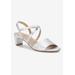 Women's Liza Sandal by Ros Hommerson in Silver Lizard Leather (Size 10 1/2 M)