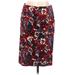 Lavender Label by Vera Wang Casual Skirt: Red Floral Bottoms - Women's Size 4
