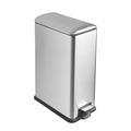 JM Â·YIPENG Slim Kitchen Bin 45L, Silver Trash Can with Soft Close Lid,Slim Pedal Bin with Removable Inner Bucket,Waste Bin for Home,Kitchen,Dining Room and Office