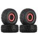 CHICHIYANG 4Pcs Wheel Tires Rim for Traxxas Unlimited Desert Racer UDR 1/7 RC Crawler Car 2.8" Beadlock Wheels & Tires