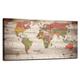 World Map Wall Art for Living Room Decor World Map Poster HD Photo Canvas Prints Modern Large Framed Art Map of The World Vintage Artwork Wall Maps Pictures for Office Wall Travel Memory Home Decor