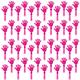 ZCYSRLQIN 100 Pcs Hot Pink Hand Clappers 7.5 Inch Clappers Noisemakers Noise Makers Party Favors Plastic Party Clapper for Sporting Events Cheers Ball Dance Basketball Football Noisemakers（Hot Pink）