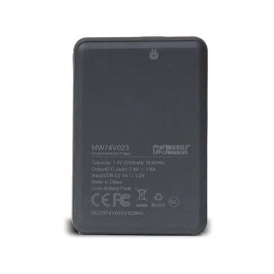 Mobile Warming 7.4v Powersheer Mini Battery 2250mAh & Cable Black MWCB74V02322