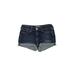 Sonoma Goods for Life Denim Shorts: Blue Print Bottoms - Women's Size 9 - Dark Wash