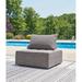 Signature Design by Ashley Bree Zee Metal Outdoor Armless Lounge Chair Metal in Gray | 35 H x 38 W x 38 D in | Wayfair P160-821