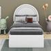 Latitude Run® Galliana Teddy Upholstered Platform Bed w/ Four Drawers Upholstered in Black | 45 H x 41.2 W x 78.7 D in | Wayfair