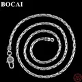 BOCAI – collier en argent Sterling S925 bijou de cou à breloques en argent pur pour hommes avec