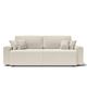 BAÏTA Schlafsofa, 3-Sitzer, Kordsamt, rechts, ausklappbar, Cord, beige, Dimensions canapé : 230 x 98 x 82 cm