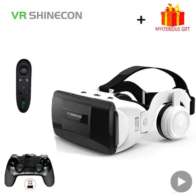 Shine con Helm 3D VR Brille von Virtual-Reality-Headset für iPhone Android Smartphone Smartphone Brille Viar Fernglas Wirth