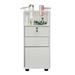 ZhdnBhnos Barber Stations Storage Cabinet Salon Spa Trolley Cart Beauty Hairdressing Tool Storage Organizer White