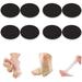 Fabric Metatarsal Pads-Metatarsal Sleeve with Gel Pads-4 Pairs Ball of Foot Cushions Pads Pain Relief Forefoot Pads Foot Health Care Prevent Foot Wear (L-4 Pairs Black)