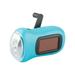 LED Flashlight Camping Torch Solar Powered Hand Crank Flashlight Random Color