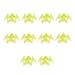 Trjgtas 10Pcs Golf Mat Tees Golf Simulator Tees Practice for Driving Range Home for Golf Training Yellow S