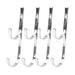 Swimming Pool & Spa Aluminum Accessory Hanger (4pcs silver)