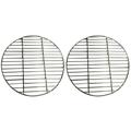 2pcs Round Grill Net Stainless Steel Barbecue Mesh Outdoor Grill Mesh BBQ Grilling Mat Metal Grill Mesh