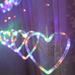 LED Lights ZKCCNUK Heart Shape Curtain Light LED Light String Light Decoration LED Lamp Love Curtain Lamp String Light Strip Decor for Room Bedroom Outdoor on Clearance