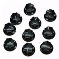 Trjgtas 10Pcs Guitar Knobs Amplifier Amp Knob Bass Tone Volume Knobs for Guitarra Brass