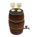 Simulated Wine Barrel Home Accents Decor Retro Furniture Miniature Cups Kind Red Wooden