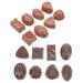 16pcs Simulated Chocolate Prop Models Fake Chocolate Artificial Food Chocolate Realistic Chocolate