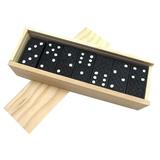 1 Set Wooden Dominoes Set Miniature Classic Board Games Small Blocks Educational Toys Game Tiles Leisure Time for Teens and Adults