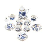 1 Set Kids Pretend Play Tea Miniature Porcelain Ceramic Tea Set Fun Play Kitchen Pretend for Toddler Boy Girl ( As Shown )