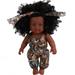 Apmemiss Clearance 12 inch Lifelike Silicone Vinyl Newborn Baby Dolls African American Baby Black Dolls give for Kids and Girl Holiday Birthday Gift African Black Dolls Reborn Doll