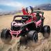 NEILA BRP Can-Am Licensed 12V Kids UTV Ride on Car Battery Powered Electric Fun Toys Off-Road Quad with Remote Control Large Seat Music LED Lights Spring Suspension for 3-8 Years (Pink)