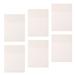 6pcs Transparent Sticky Memo Pads Clear Self-Stick Notes for Office School 50-Sheets/Pad